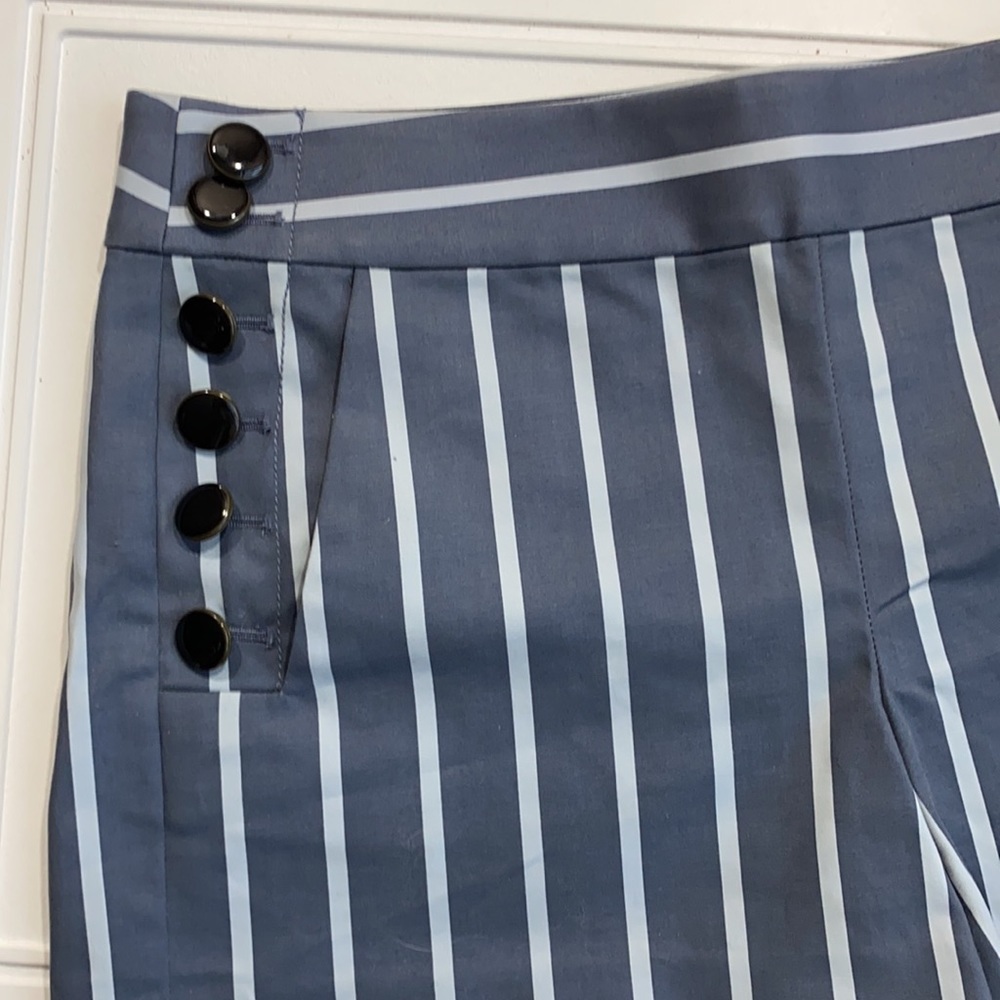 Loft Striped Sailor Riviera Gray Shorts 4 - Picture 3 of 9